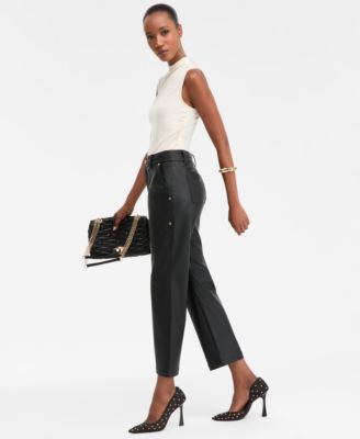 Women's High Rise Patch Pocket Pants, Macy's Exclusive