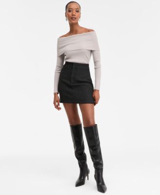 I.N.C. International Concepts - Women's Embroidered Mini Skirt