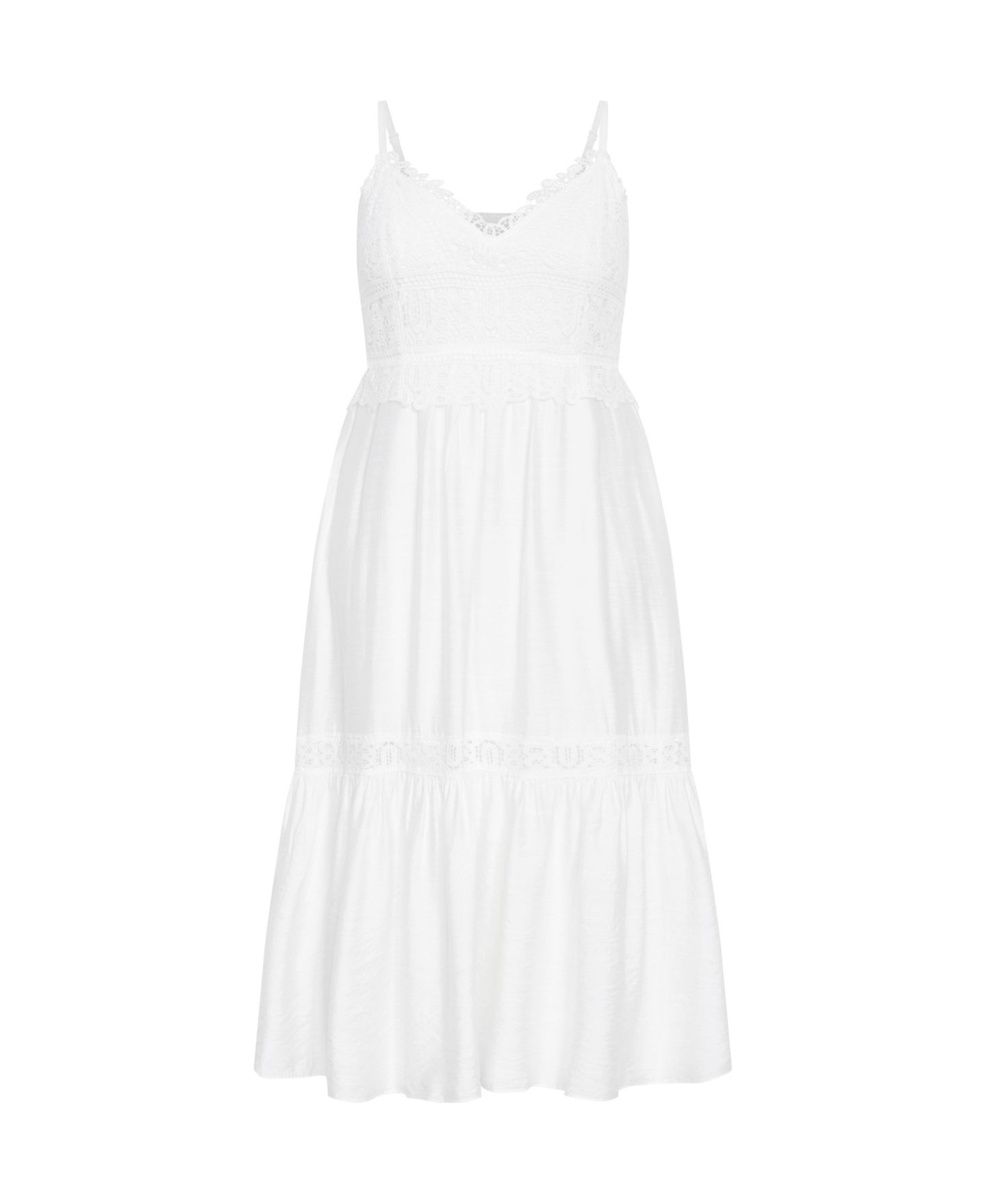 Женское платье CITY CHIC Plus Size Brielle Maxi, цвет: Слоновая кость — фото 3