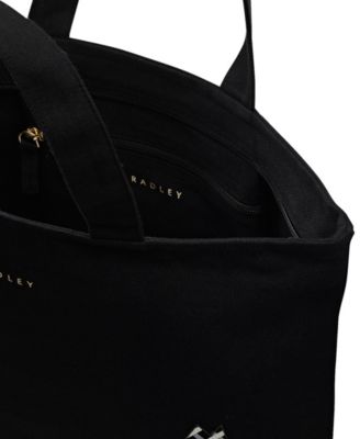 Face To Face Check Large Zip Top Tote Bag