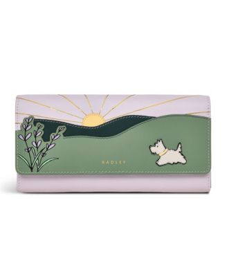 Lavender Fields Flap Over Wallet