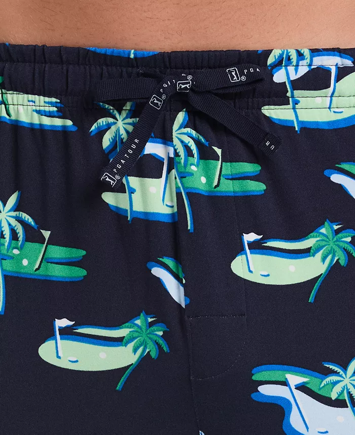 Men's Soft Touch Beach Course Golf Pajama Set - thumbnail 5