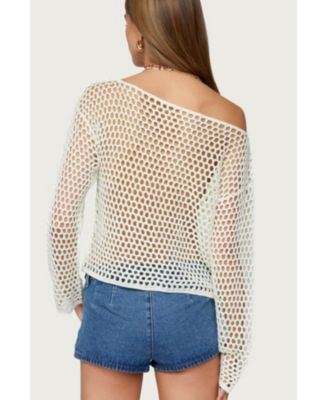 Women's Kalley Off Shoulder Crochet Top