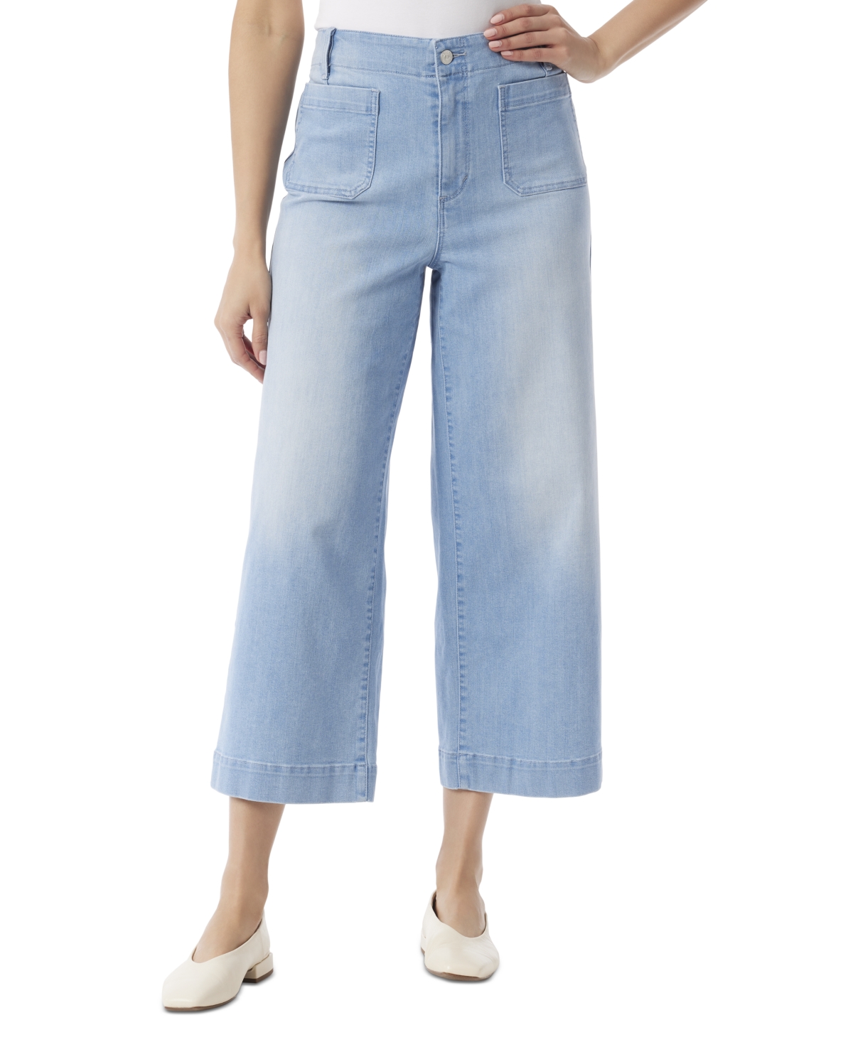Women's Cropped Patch Pocket Jeans - Ferrara