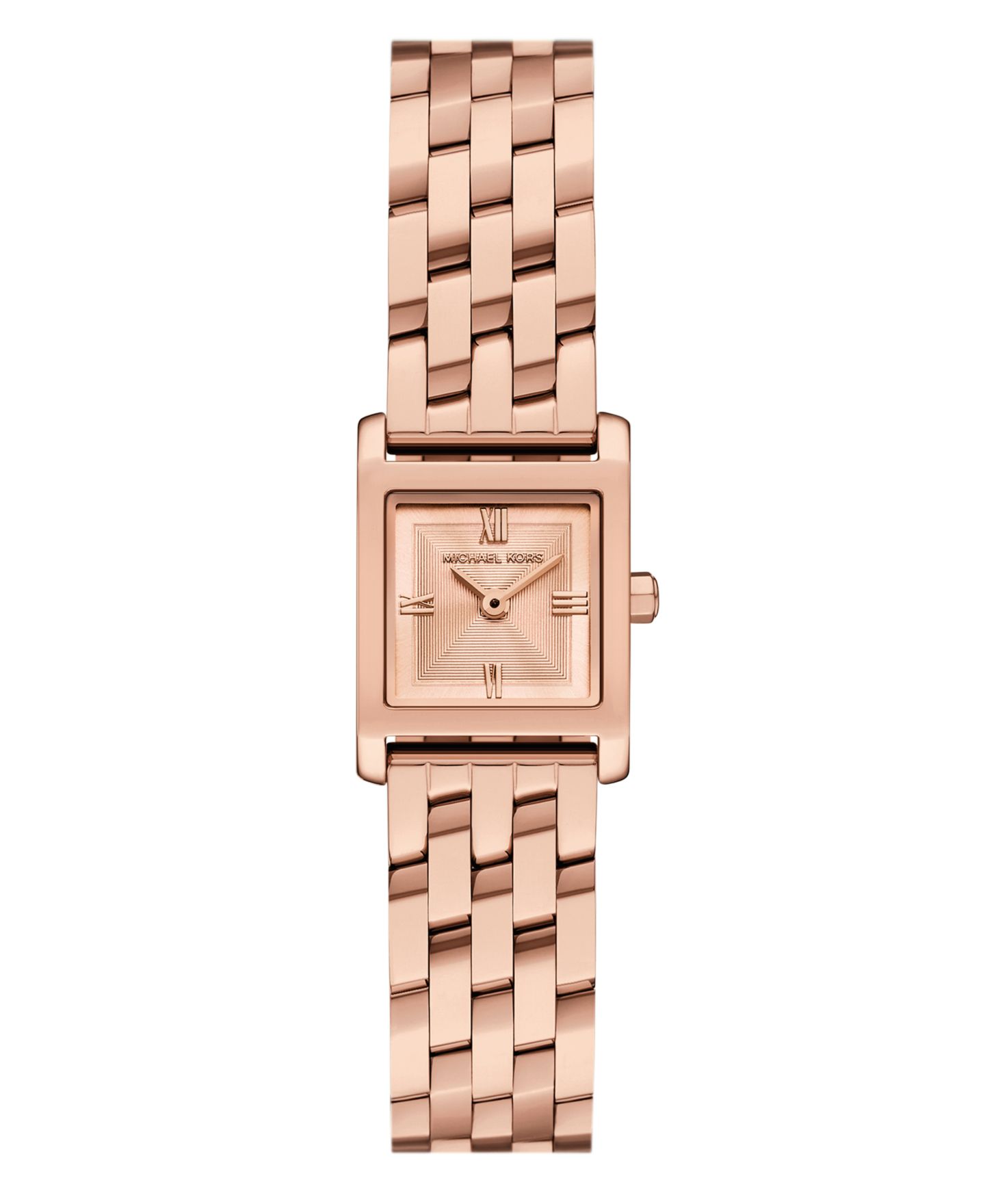 Женские часы Michael Kors Georgie Two-Hand Rose Gold-Tone Stainless Steel, 20mm — фото 1