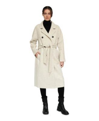 Boss Girl Double Breasted Lined Wool Coat