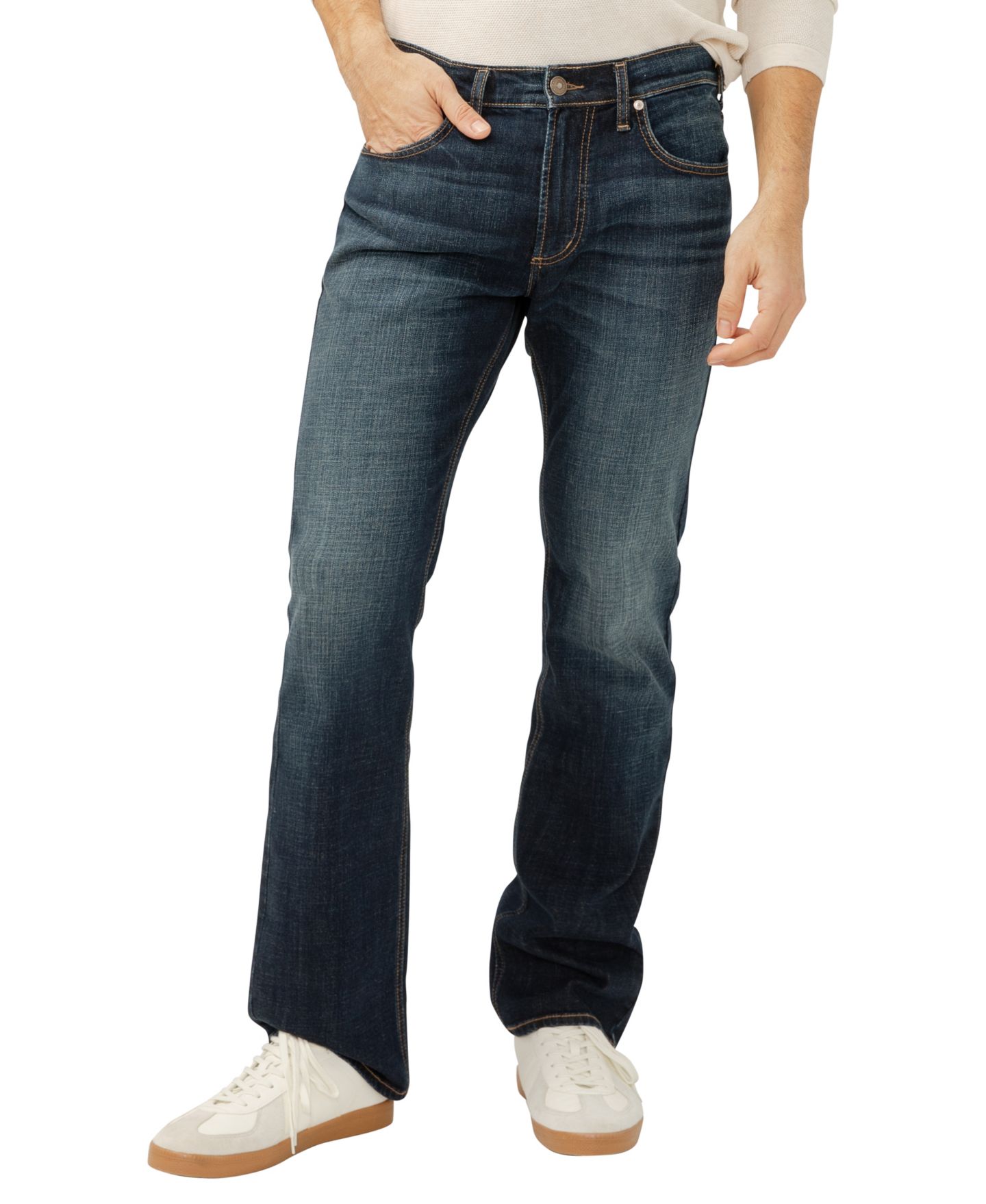 Мужские джинсы Silver Jeans Co. Jace Slim Fit Bootcut, цвет: Bronco — фото 1
