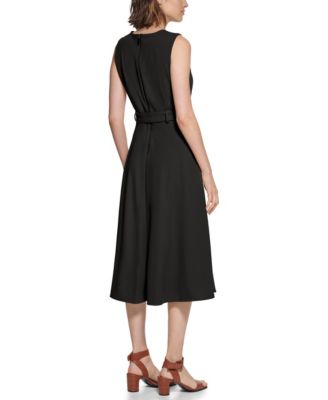Women's Sleeveless Midi A-Line Dress
