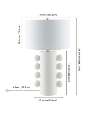 Jurrah 26.75" Ceramic Table Lamp with Fabric Shade