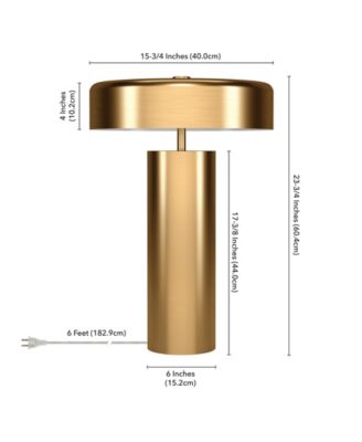 Nash 23.75" Metal Table Lamp with Metal Shade