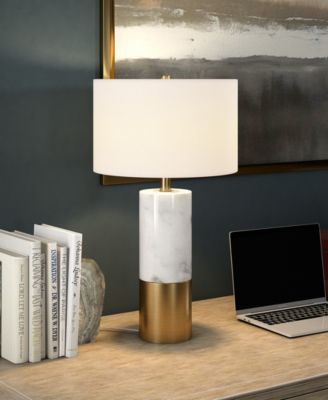 Liana 23.75" Metal Table Lamp with Fabric Shade