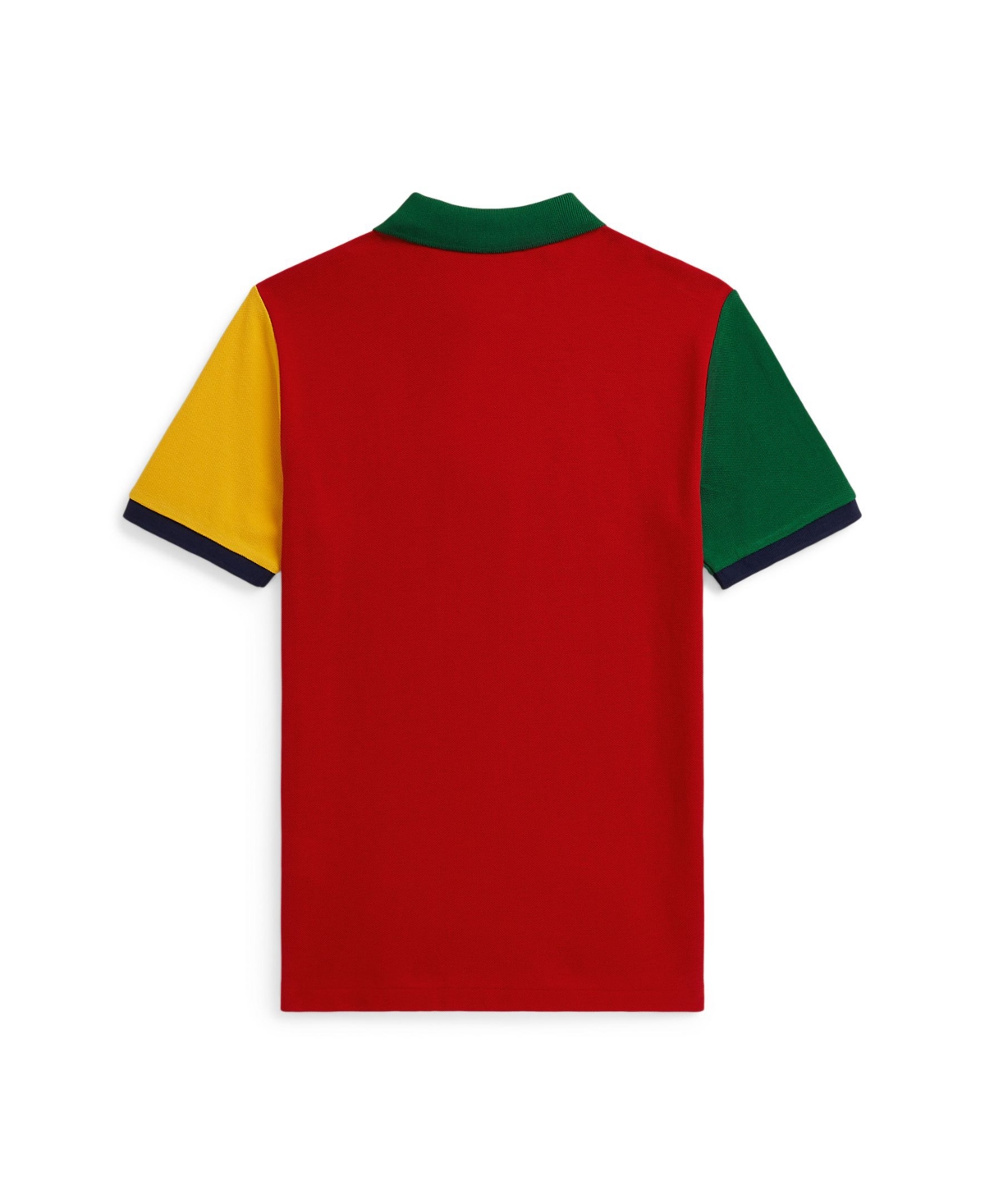 Polo Ralph Lauren Big Boys Big Pony Color Blocked Mesh Polo Shirt In Blue