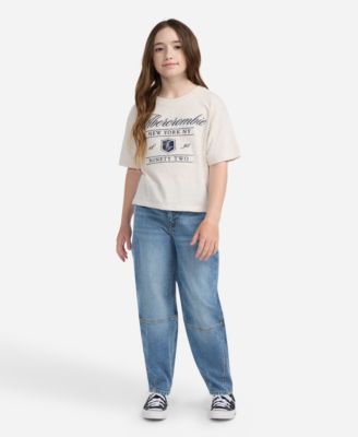Girls' High-Rise Balloon Jeans