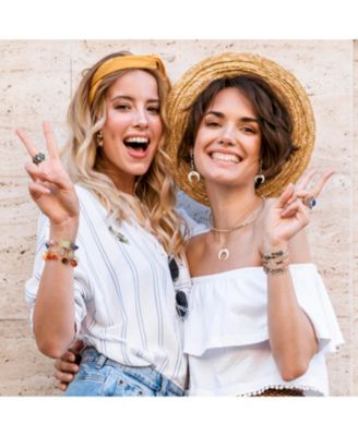 Crescent Moon White Shell Celestial Italian Horn Cornicello Dangle Linear Drop Earrings Sterling Silver