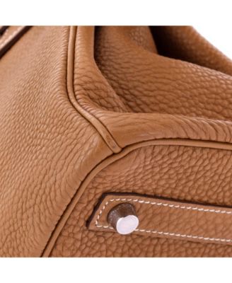 Pre-Owned Hermes Birkin 30 Handbag Brown Togo with Palladium Hardware