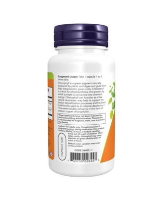 Chlorophyll ,100 mg ,90 Veg Capsules