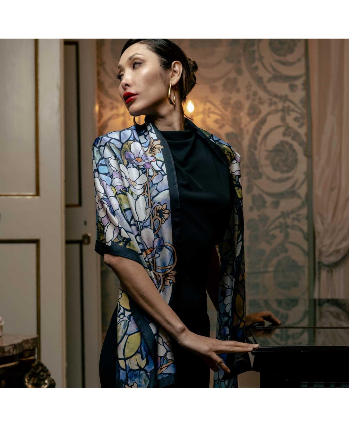 Elizabetta Tiffany - Long Silk Scarf for Women