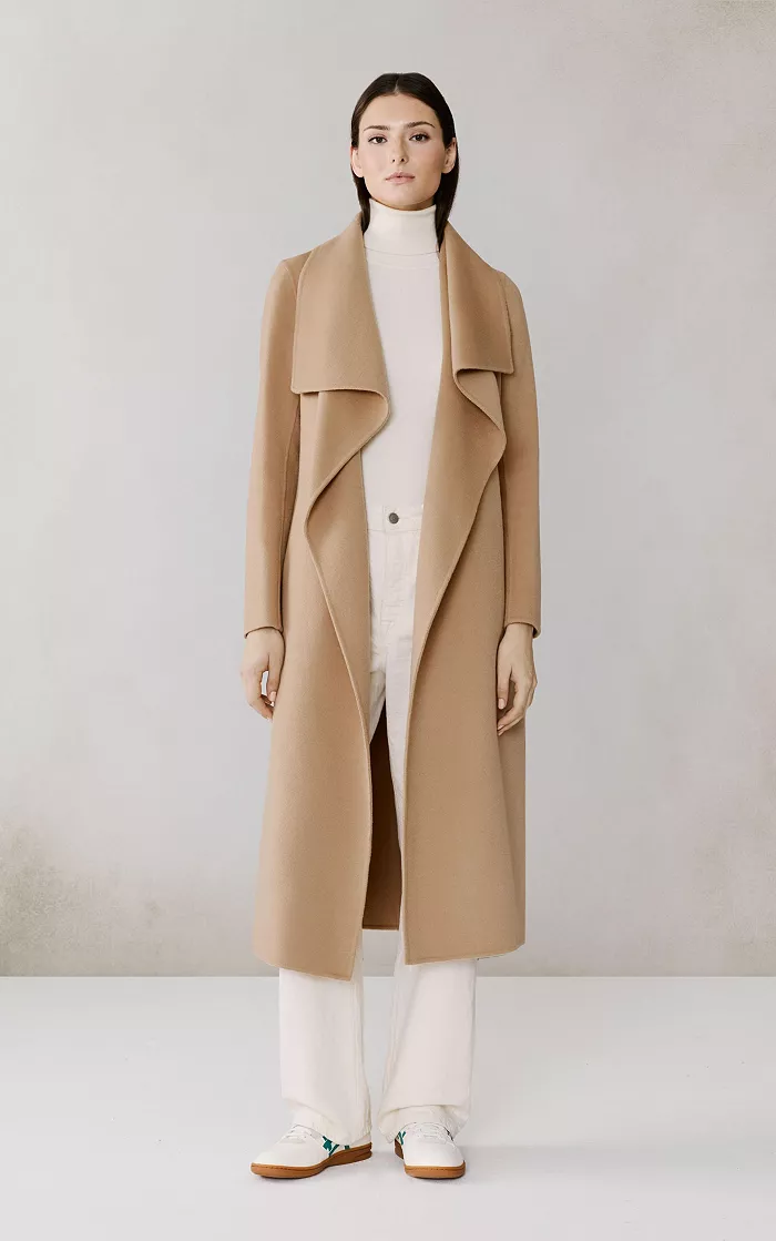 Women's Britta-U Double Face Wool Wrap Coat - thumbnail 5