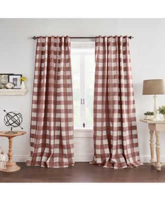 Grainger Buffalo Check Blackout Window Curtain