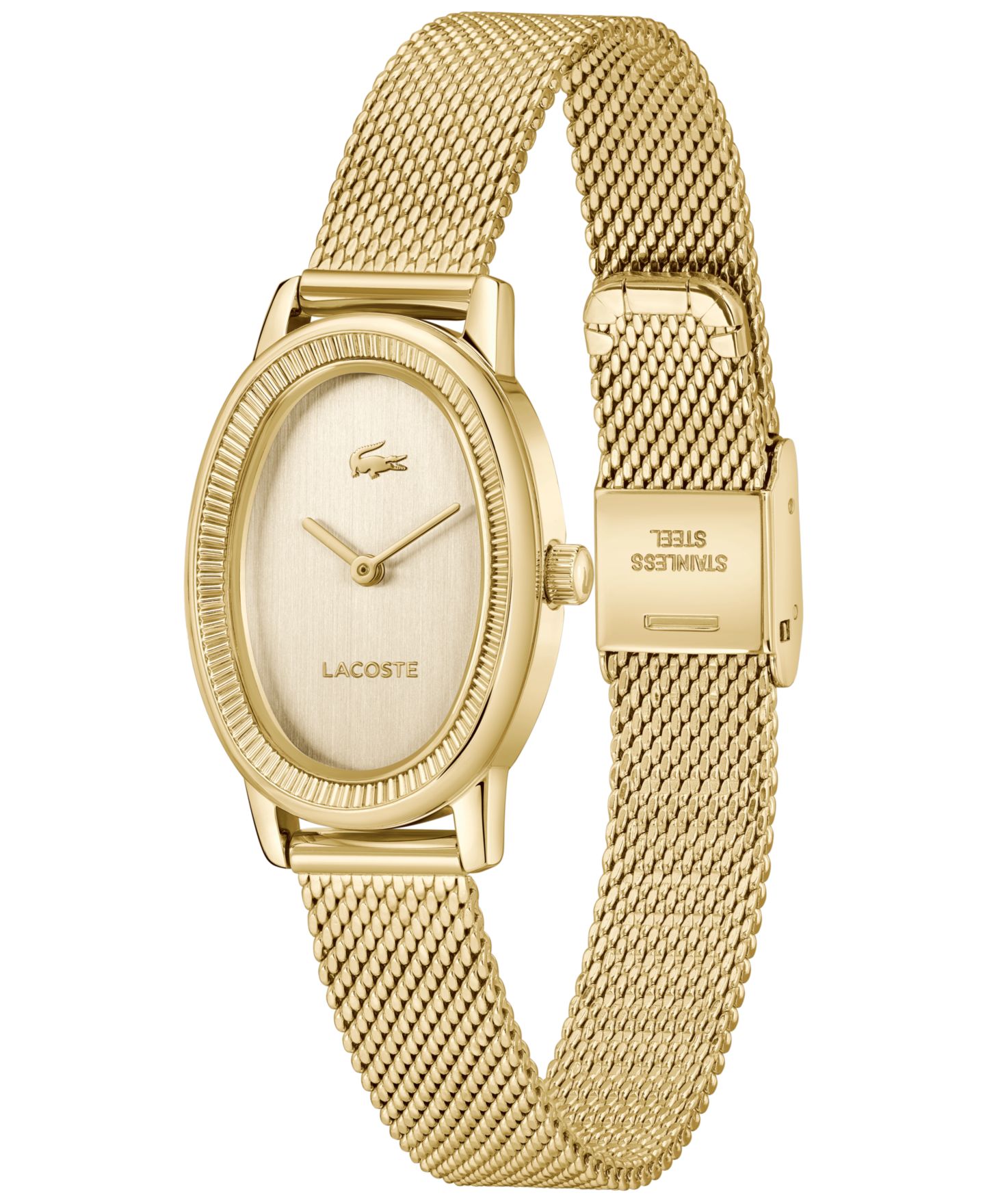 Женские часы Lacoste Parisienne Gold Tone Stainless Steel Bracelet Watch, 22mm — фото 4