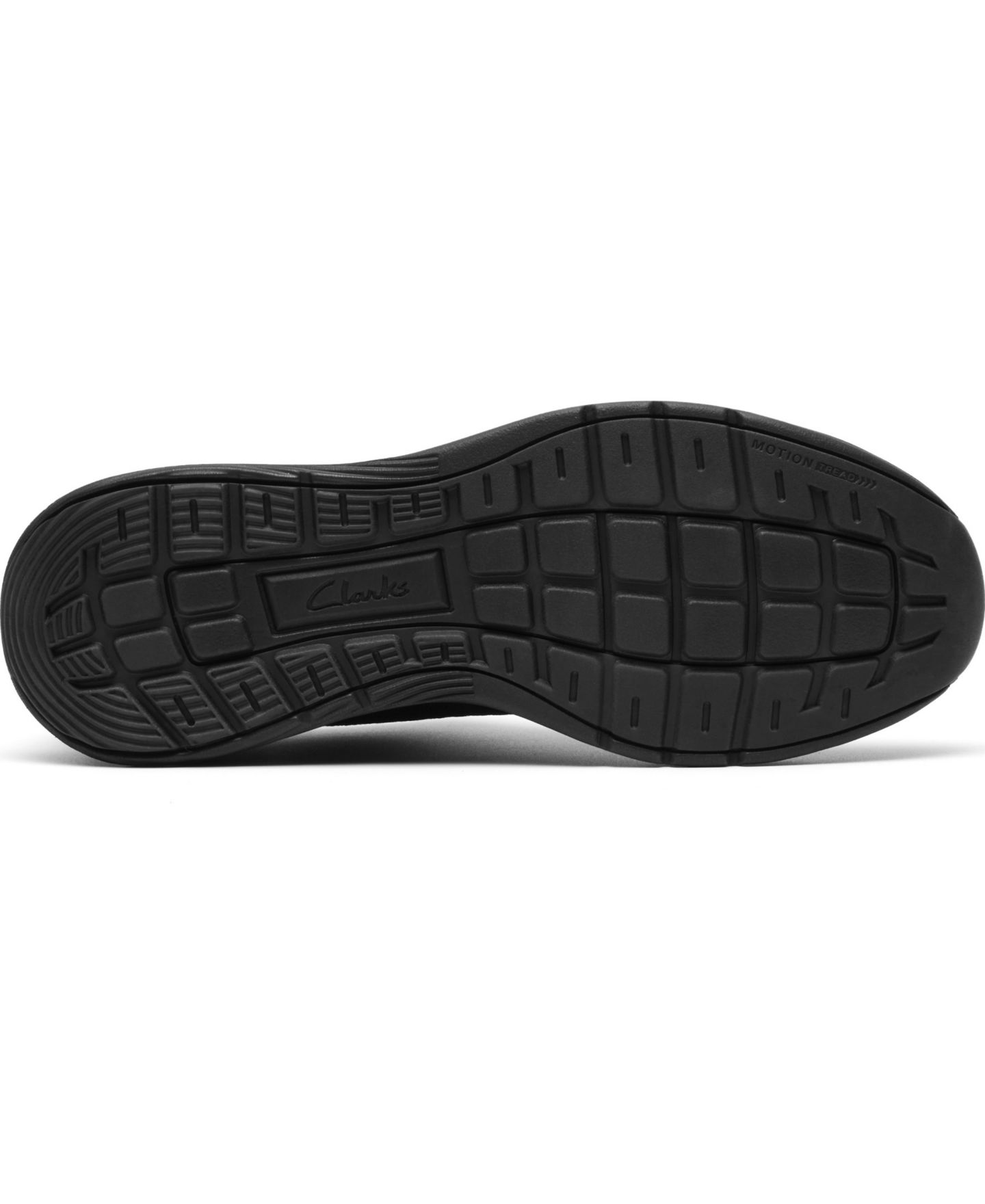 Мужские кроссовки Clarks Motion Trek LT Casual Lace Up, цвет: Чёрный вязаный — фото 7