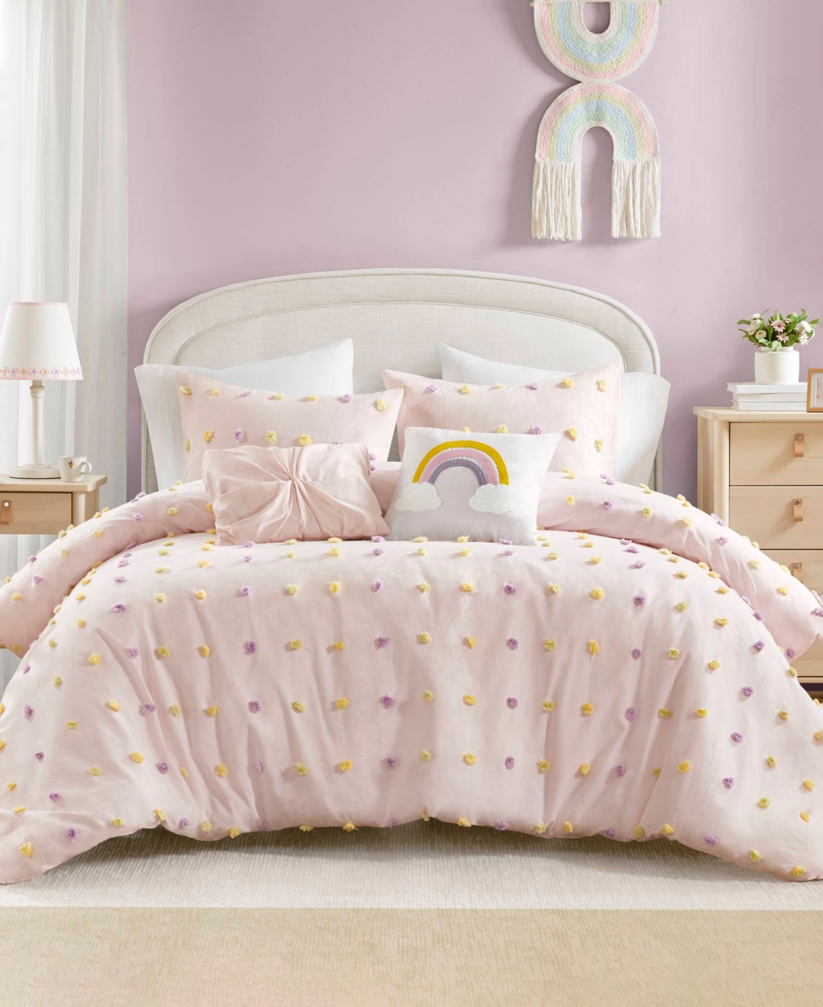 Intelligent Design Callie Pom Pom 5-pc. Comforter Set, Full/queen In Multi