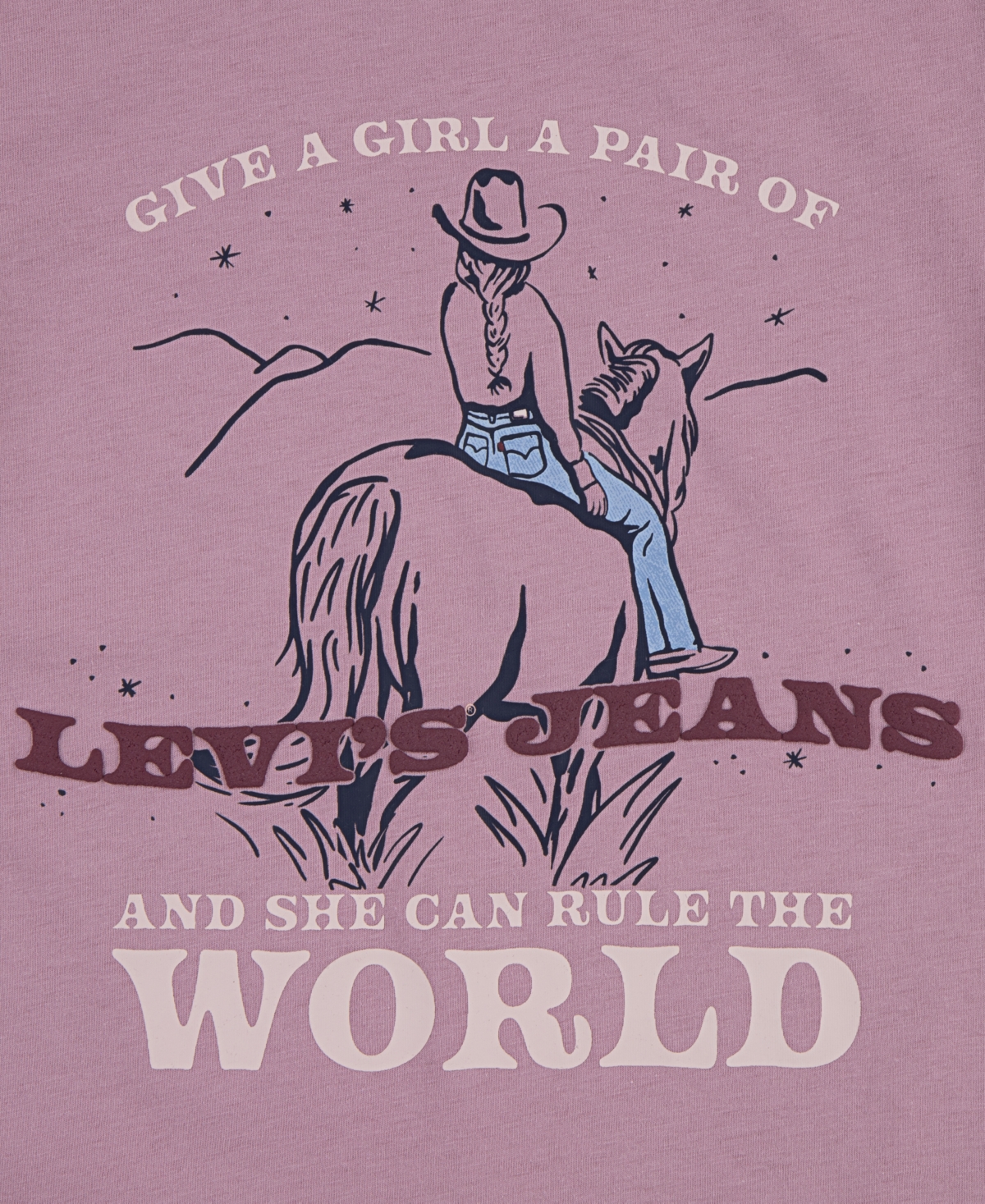 Levi's Big Girls Rule The World T-shirt In Pink
