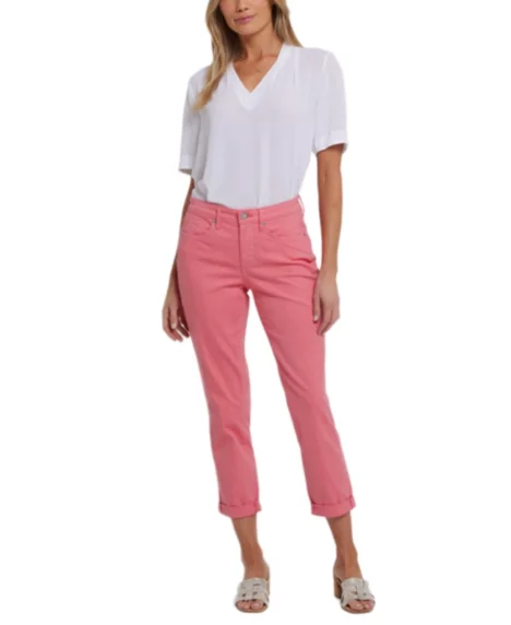 Petite Margot Girlfriend Denim Jeans - Pink Punch