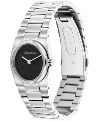 Women's CK Unite Silver Tone Stainless Steel Bracelet Watch 26mm