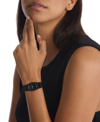 Women's CK Unite Black IP Stainless Steel Bracelet Watch 26mm