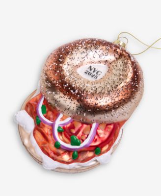 New York Glass Smoked Salmon Bagel Sandwich Ornament, Created for Macy's