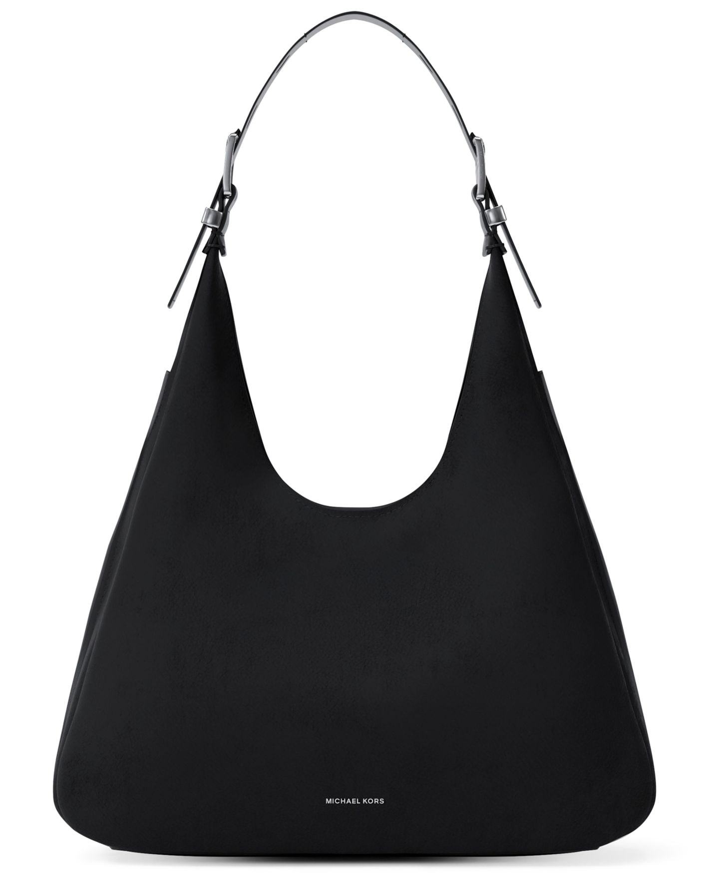 Женская сумка Michael Kors Nolita Large Nubuck Hobo Shoulder, цвет: Чёрный — фото 1
