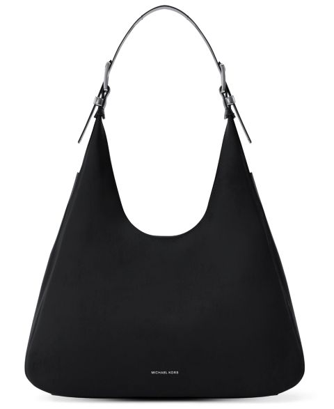 Женская сумка Michael Kors Nolita Large Nubuck Hobo Shoulder, цвет: Чёрный