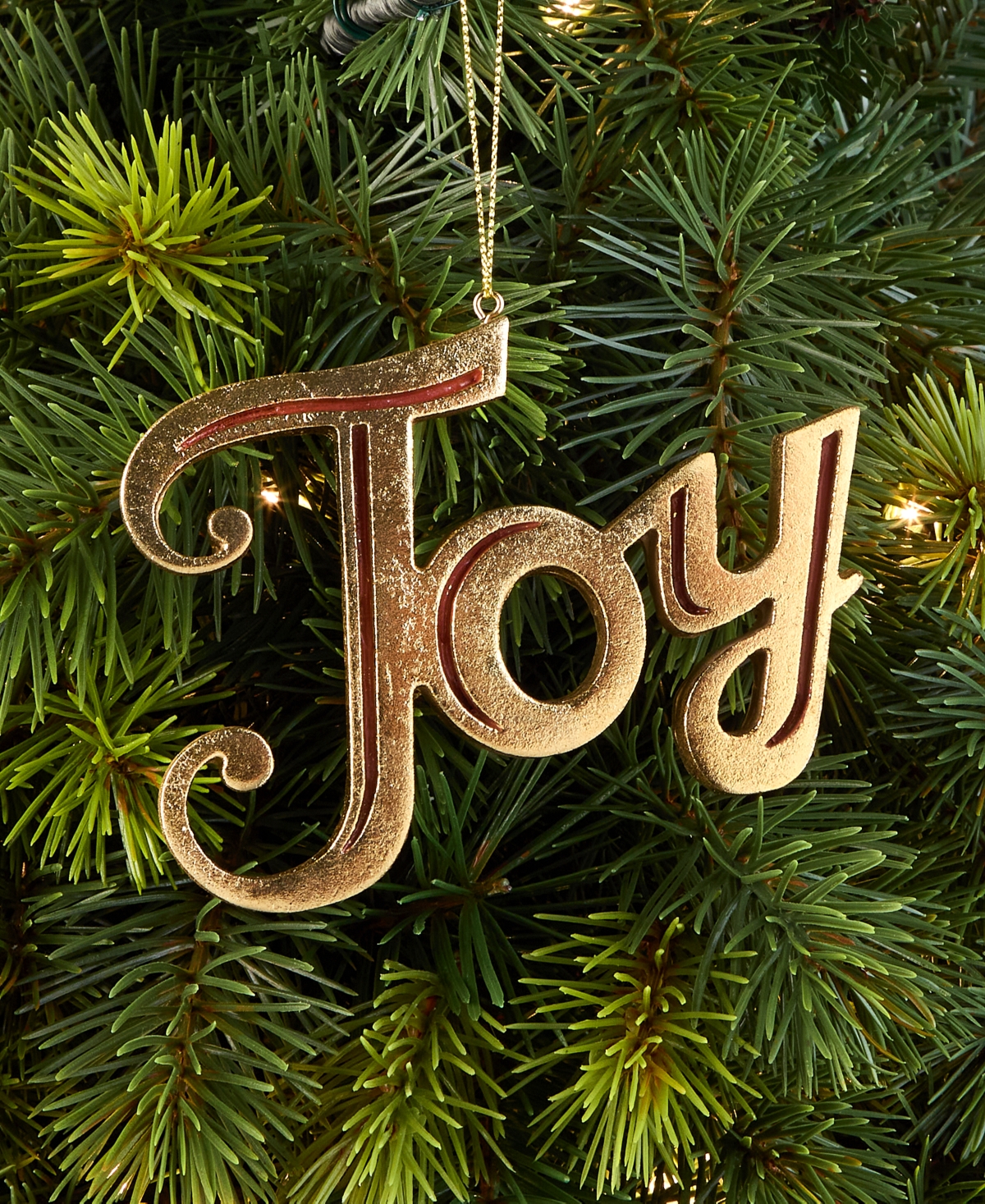 Holiday Lane Blessed Joy Gold-Tone Ornament, Macy's Exclusive