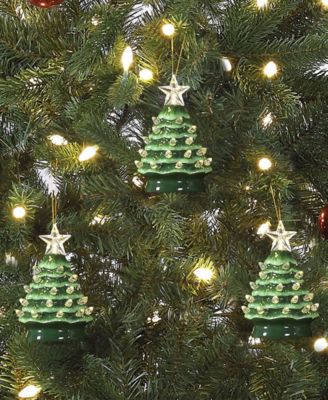 Nostalgic Tree Ornaments with Lights, Set of 3