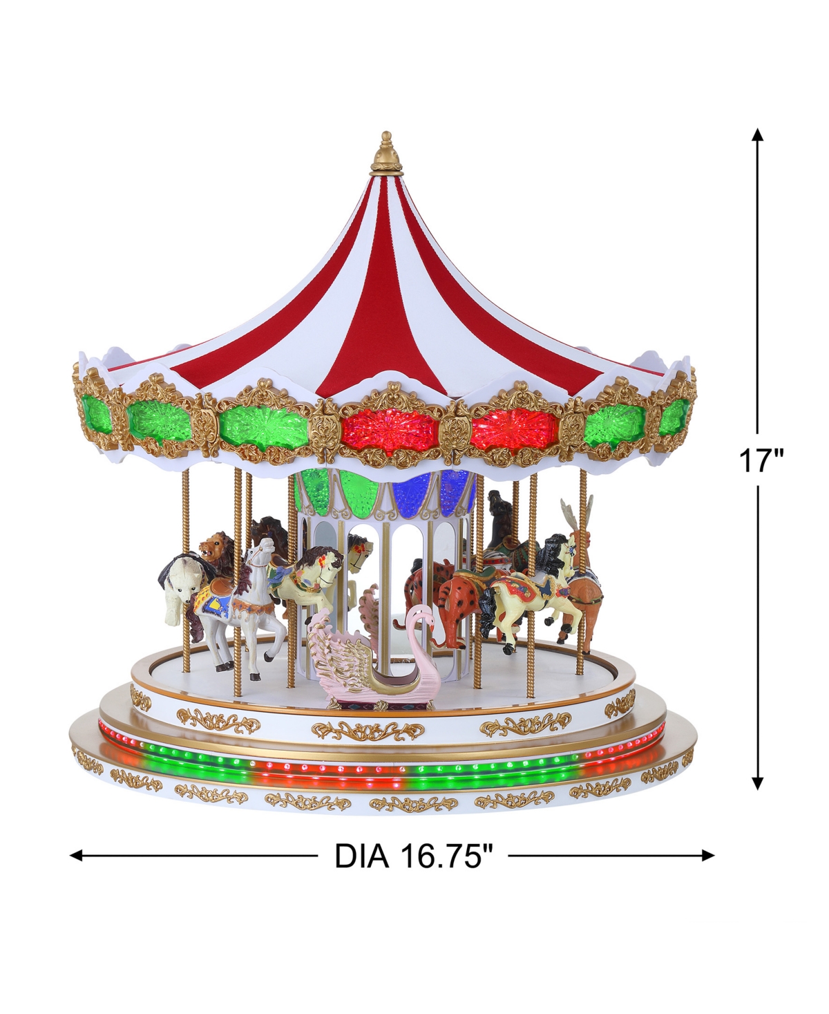 Mr. Christmas Deluxe Holiday Light Show Carousel