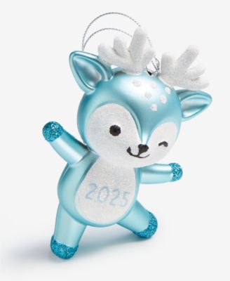 Baby's First Blue Glass Deer Ornament, Exclusively at Macy's