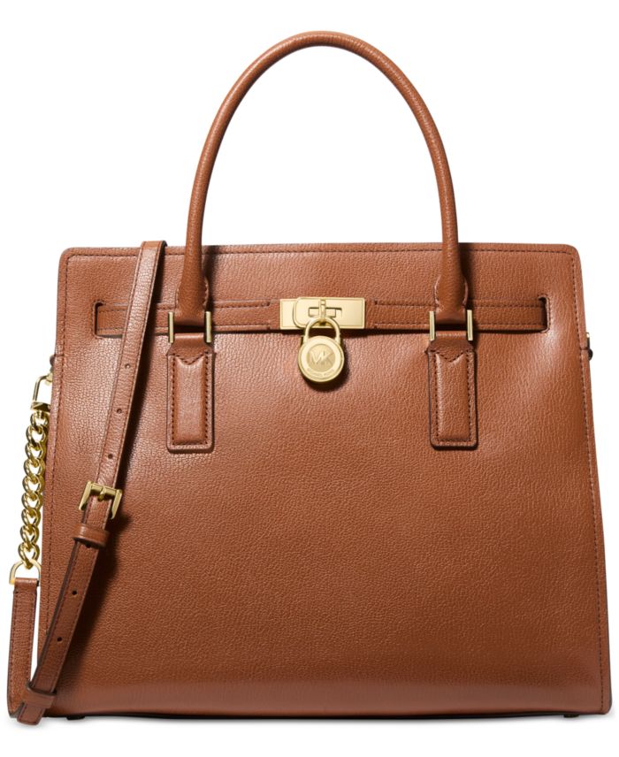 Michael Kors Hamilton Moderne Large Leather Satchel Bag