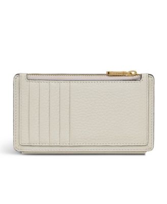 Coin Street Embroidery Zip Top Wallet