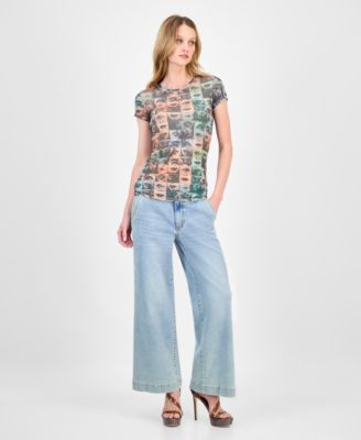 Women's Embellished Lips T-Shirt