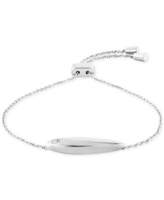 Logo-Etched Sculpted Slider Bracelet