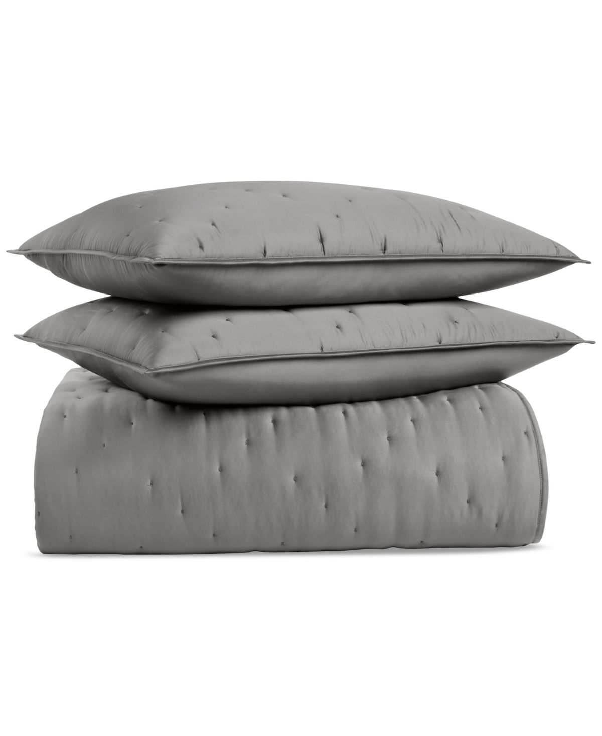 Hotel Collection Lyocell 3-pc. Coverlet Set, King, Macy's Exclusive In Gray