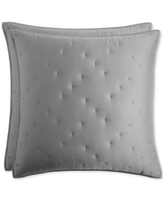 Lyocell Ink Quilted 2-Pc. Sham Set, Euro