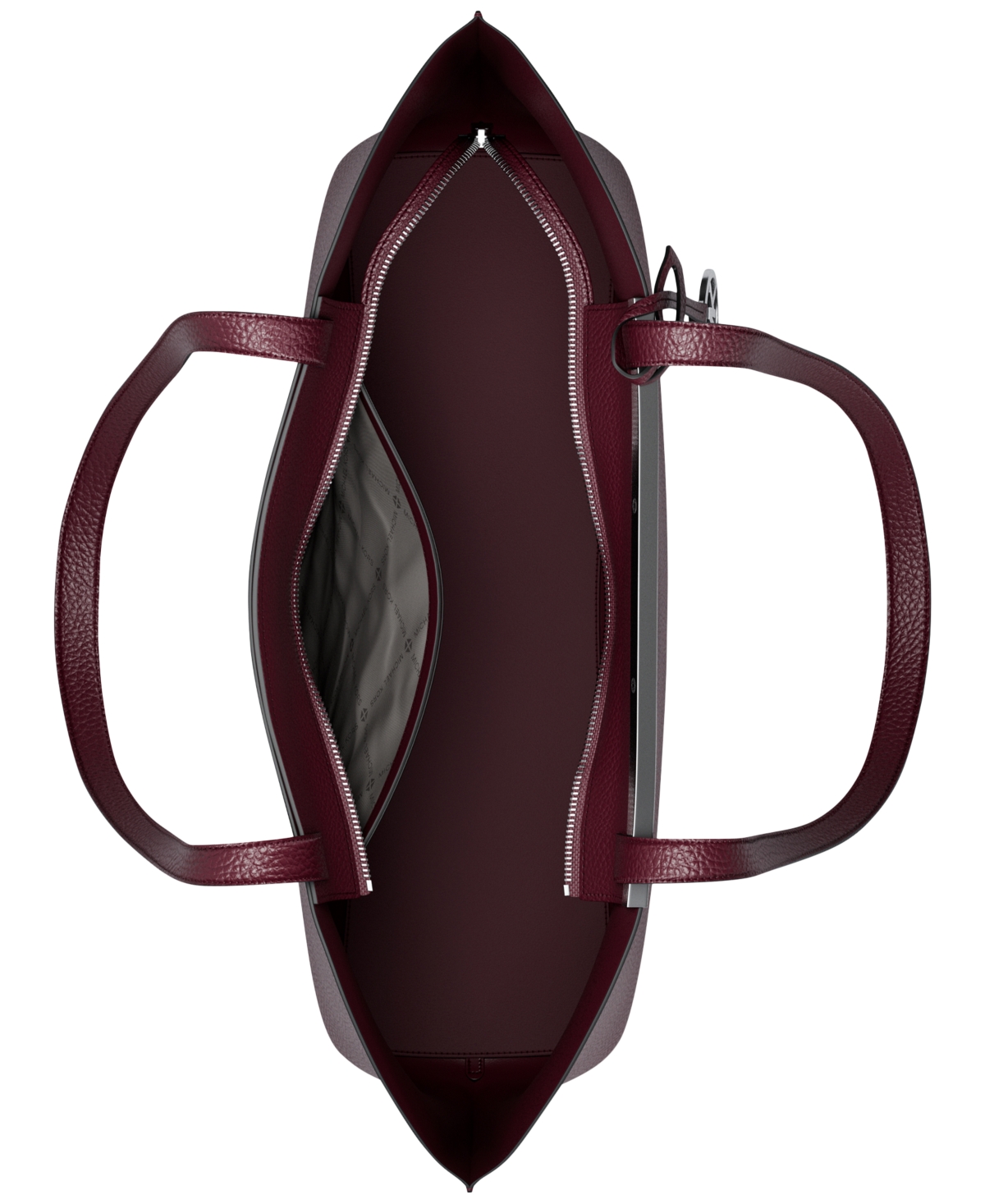 Michael Kors Michael  Evelyn Extra Large East West Top Zip Tote In Burgundy