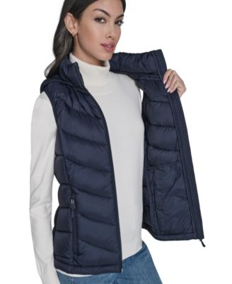 Women's Packable Hooded Puffer Vest
