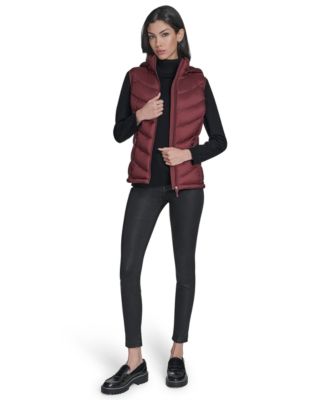 Women's Packable Hooded Puffer Vest