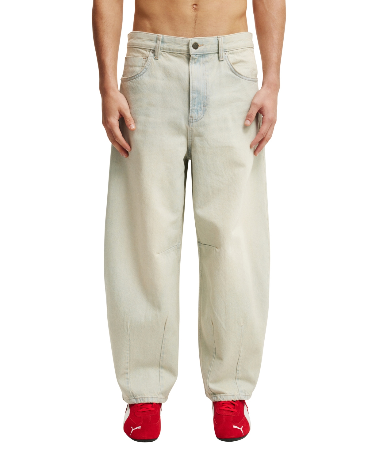 Men's Baggy Balloon Jeans - Gray