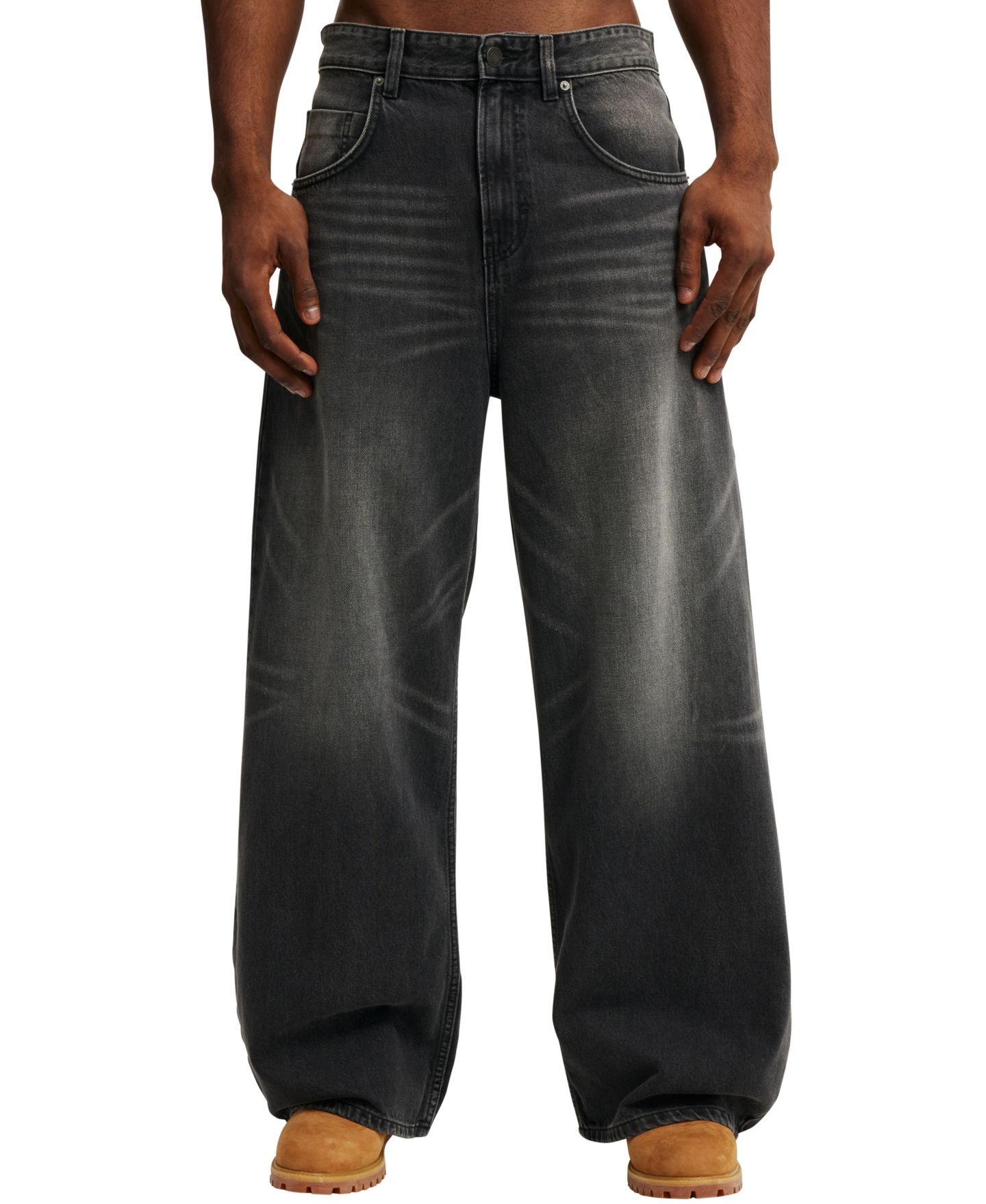 Мужские джинсы COTTON ON Super Baggy Balloon Jean, цвет: Чёрный, вариант 1 — фото 1