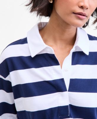 Women's Striped Rugby Top, Macy's Exclusive
