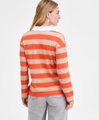 Women's Striped Rugby Top, Macy's Exclusive